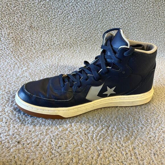 Converse Sneakers Mens 11 Blue Rival Mid Shoes High Top 166084C Sports - Picture 1 of 10